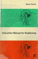 158Instruction Manual For Swallowing cover image