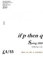 if p then q - issue 1, spring 2008 cover image